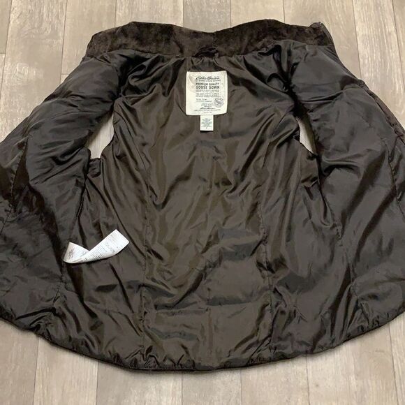 Womens Eddie Bauer Premium Goose‎ Down Velour Puffer Vest - Picture 8 of 8